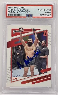Andrei Arlovski Signed Auto 2022 Donruss Base Card UFC PSA/DNA Slabbed - Image 1 of 2