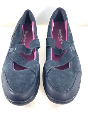 Timberland Blue Suede Mary Jane Active Shoes Girls’ Size 5 US Youth NEW! - Image 1 of 4