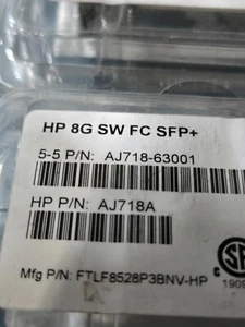 HP AJ718A / AJ718A-63001 8Gb SW FC SFP+ **NEW** - Picture 1 of 2
