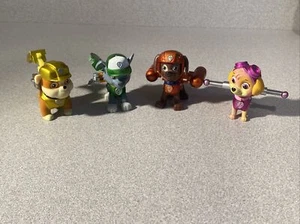 Paw Patrol Limited Edition Metallic  Action Pups Exclusive 4 Figures - Picture 1 of 8