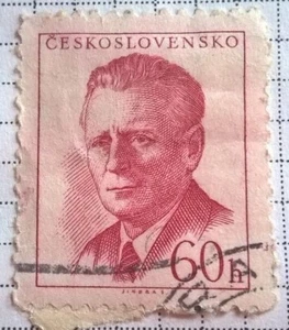 Czechoslovakia stamps - Antonín Novotný (1904-1975)   60 haler  1958  Sg:CS 1040 - Picture 1 of 1