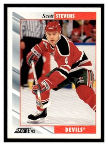 1992 Score  #75 Scott Stevens - New Jersey Devils
