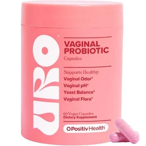 URO O Positiv Vaginal Probiotics 60 COUNT Women pH Balance with Prebiotics - Picture 1 of 5