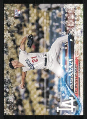 2018 Topps Walmart Holiday Snowflake #HMW61 Walker Buehler RC - Image 1 of 2