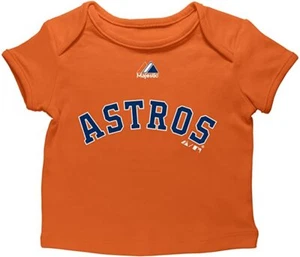 MLB Houston Astros Camiseta Sobre Niño Naranja Niño Pequeño Talla 6-9 Meses NUEVA - Imagen 1 de 1