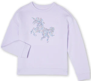Wonder Nation Girls Embellished Unicorn Pullover Sweatshirt NEW - Picture 1 of 3