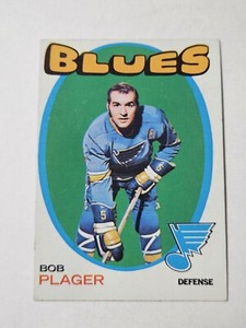 1971-72 TOPPS HOCKEY #103 BOB PLAGER ST. LOUIS BLUES