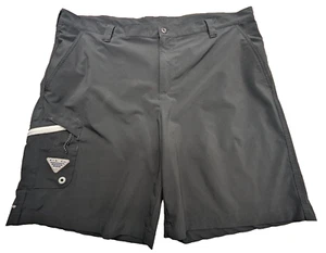 Columbia PFG Shorts Men's 42W 10" Black Permit Fishing Logo with Bottle Opener - Picture 1 of 14