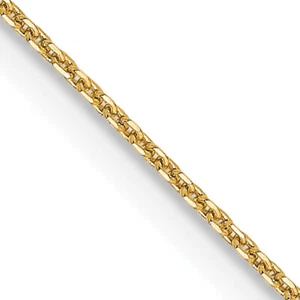 Avariah Solid 14K Yellow Gold .85 mm Diamond Cut Cable Chain - 16" - Bild 1 von 6