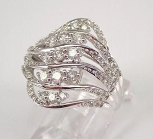 2 Ct Round Cut Moissanite Wedding Engagement Band Ring In 14K White Gold Plated - Picture 1 of 9