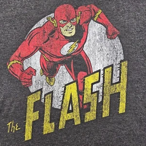 The Flash T-Shirt grau kurzarm Baumwollmischung Herren M - Bild 1 von 7
