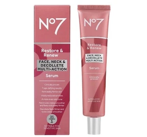 No7 Restore and Renew Face, Neck & Decollete Multi Action Serum 75ml - Picture 1 of 1
