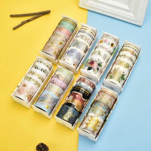 6pcs Crane Washi Tape Set Stickers Masking Tape School DIY Stationery Supplies - Picture 1 of 24