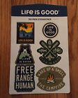 Life is Good Sticker Six-Pack Outdoor Pack Smaller Size Stickers