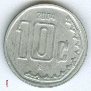 MEXICO - 10 CENTAVOS MEXICAN 2004 COIN MONEY - Picture 1 of 2