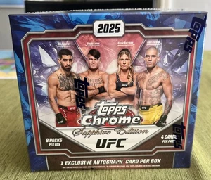BRAND NEW SEALED 2025 Topps Chrome UFC - Sapphire Edition - Hobby Box - Picture 1 of 4