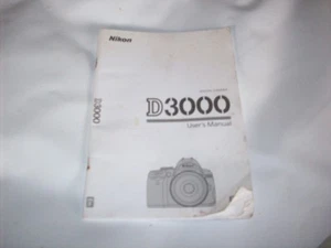 Nikon D3000 Original User's Manual in English - Picture 1 of 2