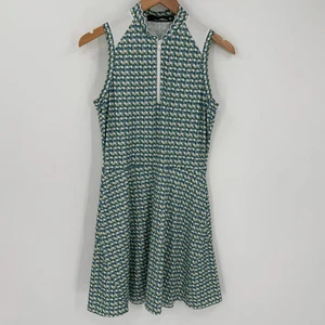 RLX Ralph Lauren Graphic Paneled Airflow Jersey Mini Golf Dress Women Small - Picture 1 of 15