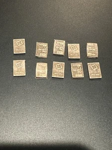 Valcambi 1g .999 Fine Silver Bar Lot Set of 10 - 10 Grams Total - Picture 1 of 1