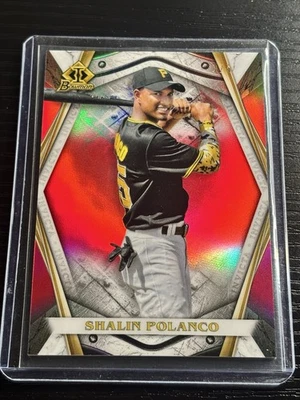 2022 Bowman Invicta Shalin Polanco #BI-13 Red Refractor /5 Rookie Prospect RC - Image 1 of 2