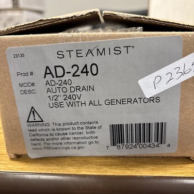 Steamist AD-240 Steam Generator Drain Pump 220 240V Auto Drain - Image 1 of 4