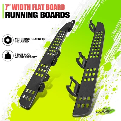 7.25" OE Raptor Style Step Nerf Bar Running Boards for Ford F150 Crew Cab 15-22 - Image 1 of 4