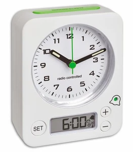 TFA Wecker analog 9cm, atomar, mit großem Display, weiß, Modell 60.1511.02.04 - Bild 1 von 6