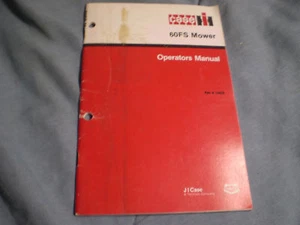 CASE IH 60FS MOWER OPERATORS MANUAL - Picture 1 of 1