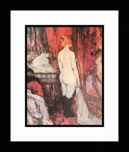 TOULOUSE-LAUTREC • Custom Framed 'Nude Woman Standing at the Mirror' Art Print - Picture 1 of 1