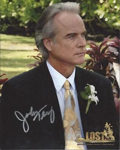LOST JOHN TERRY foto firmata 8x10 ABC Christian Shephard - Foto 1 di 1