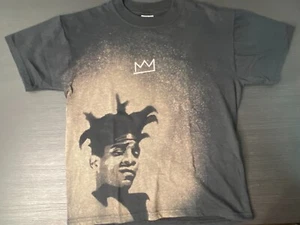 Vintage 2005 Original Bleach Painted T-Shirt BASQUIAT by Phelyx Small/Child - Picture 1 of 7