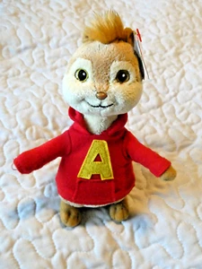 Ty Beanie Baby Alvin 7" 18cm Alvin and the Chipmunks The Squeakquel 2012 w/tags - Picture 1 of 8