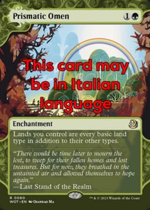 MTG PRISMATIC OMEN 60 EXC - PRESAGIO PRISMATICO - WOT IT - MAGIC - Picture 1 of 1