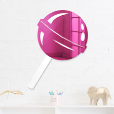 4Artworks - 3D Acrylic Lollipop Wall Art Mirror, Toddler Room Decor, Candy Store