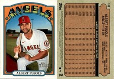 2021 Topps Heritage ALBERT PUJOLS Baseball Card 189 LOS ANGELES ANGELS