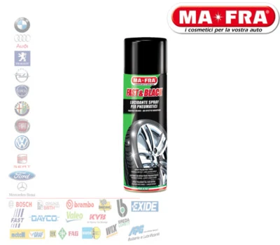 MA-FRA FAST & BLACK LUCIDANTE SPRAY PNEUMATICI NERO GOMME AUTO CAMPER H0283