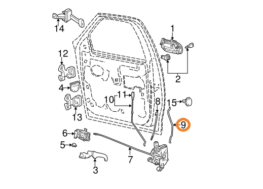 Ford F65Z-1522134-AA Genuine OEM F150 Heritage Front Right Control Cylinder Rod - Image 1 of 1