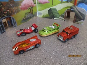 LOT OF 4 70S MATCHBOX SUPERFAST F1 CAR HOOVERCRAFT RAYDAR TRUCK AND EXOTIC CAR   - Picture 1 of 7
