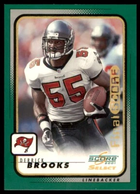 2001 Score Select Final Derrick Brooks 03/10 Buccaneers #193 *Noles2148* - Image 1 of 2