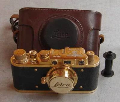 Leica II D Bildberichter copia oro en estuche de cuero (copia FED Zorki) Foto 1 de 4