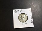 1951-P Washington Silver Quarter Coin-090920-0089