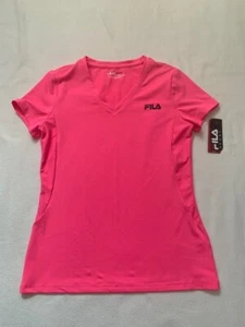 NWT Fila Sport Active Girls Pink Live in Motion Wicking Tee Top Shirt XL 16 - Picture 1 of 4