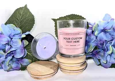 Customized Candles Bulk (20 Candles Per Set) Color/Essence/Sticker - Image 1 of 4