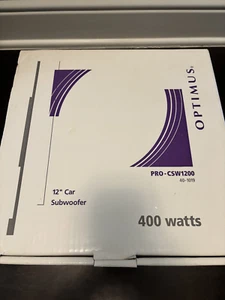 Optimus 12" Subwoofer PRO-CSW1200 mit Box und Anleitung - Bild 1 von 4