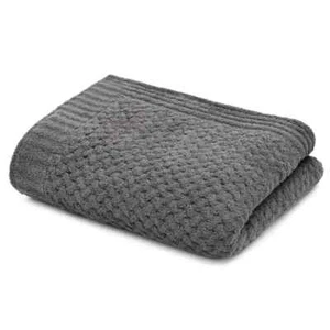 New $175 Kashwére Basket Weave Chenilla Throw Blanket, Slate - Imagen 1 de 7