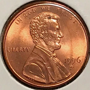 1996 D Lincoln Memorial Cent with close AM? - Bild 1 von 4