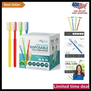 144 Pack Disposable Toothbrushes with Toothpaste, Built In - Prepasted Toothb... - Picture 1 of 10