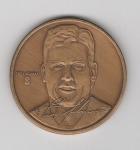 Troy Aikman HIGHLAND MINT Bronze Coin Dallas Cowboys Football UCLA Bruins HOF