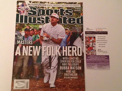JSA Bubba Watson Signed Sports Illustrated COA NL SI April 16 2012 Masters - Image 1 of 3