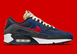 NIKE AIR MAX 90 SE AMRC Running Club Blue Red  (IN HAND READY TO BE SHIPPED)